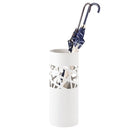 傘立て 白 黒 ホワイト ブラック スリム おしゃれ 屋外 室内 外置き 内置き 北欧 傘たて デザイン お洒落 芸術的 スタイリッシュ 円柱形 丸型 【納期B】【azm-lfs-181】