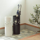 傘立て 白 黒 ホワイト ブラック スリム おしゃれ 屋外 室内 外置き 内置き 北欧 傘たて デザイン お洒落 芸術的 スタイリッシュ 円柱形 丸型 【納期B】【azm-lfs-181】