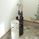 傘立て 白 黒 ホワイト ブラック スリム おしゃれ 屋外 室内 外置き 内置き 北欧 傘たて デザイン お洒落 芸術的 スタイリッシュ 円柱形 丸型 【納期B】【azm-lfs-181】