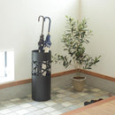 傘立て 白 黒 ホワイト ブラック スリム おしゃれ 屋外 室内 外置き 内置き 北欧 傘たて デザイン お洒落 芸術的 スタイリッシュ 円柱形 丸型 【納期B】【azm-lfs-181】