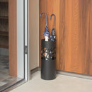 傘立て 白 黒 ホワイト ブラック スリム おしゃれ 屋外 室内 外置き 内置き 北欧 傘たて デザイン お洒落 芸術的 スタイリッシュ 円柱形 丸型 【納期B】【azm-lfs-181】