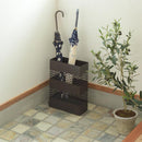 傘立て おしゃれ 屋外 室内 外置き 内置き 北欧 傘たて デザイン お洒落 メッシュ スチール スタイリッシュ 角型 白 ホワイト ブラウン 茶色 【納期B】【azm-lfs-182】