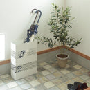 傘立て おしゃれ 屋外 室内 外置き 内置き 北欧 傘たて デザイン お洒落 メッシュ スチール スタイリッシュ 角型 白 ホワイト ブラウン 茶色 【納期B】【azm-lfs-182】