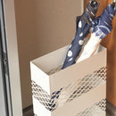 傘立て おしゃれ 屋外 室内 外置き 内置き 北欧 傘たて デザイン お洒落 メッシュ スチール スタイリッシュ 角型 白 ホワイト ブラウン 茶色 【納期B】【azm-lfs-182】