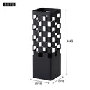 傘立て おしゃれ スリム スチール 外置き 屋外 屋内 玄関 北欧 安定感 水受け トレー ブルー 青 黒 ブラック モダン スタイリッシュ デザイン アート チェック柄 【納期B】【azm-lfs-183】