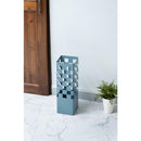 傘立て おしゃれ スリム スチール 外置き 屋外 屋内 玄関 北欧 安定感 水受け トレー ブルー 青 黒 ブラック モダン スタイリッシュ デザイン アート チェック柄 【納期B】【azm-lfs-183】