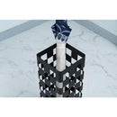 傘立て おしゃれ スリム スチール 外置き 屋外 屋内 玄関 北欧 安定感 水受け トレー ブルー 青 黒 ブラック モダン スタイリッシュ デザイン アート チェック柄 【納期B】【azm-lfs-183】