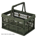 収納ボックス カゴ かご バスケット 小物入れ 折りたたみ 折り畳み おしゃれ アメリカン 取っ手付き 省スペース コンパクト 収納 アウトドア 車庫 ガレージ 玄関 【納期B】【azm-lfs-32】