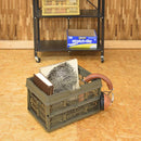 収納ボックス カゴ かご バスケット 小物入れ 折りたたみ 折り畳み おしゃれ アメリカン 取っ手付き 省スペース コンパクト 収納 アウトドア 車庫 ガレージ 玄関 【納期B】【azm-lfs-32】