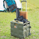 キャリー ワゴン キャスター 折りたたみ 折り畳み アウトドア キャンプ かご バスケット キャリーケース おしゃれ 【納期B】【azm-lfs-35】