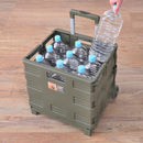 キャリー ワゴン キャスター 折りたたみ 折り畳み アウトドア キャンプ かご バスケット キャリーケース おしゃれ 【納期B】【azm-lfs-35】