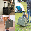 キャリー ワゴン キャスター 折りたたみ 折り畳み アウトドア キャンプ かご バスケット キャリーケース おしゃれ 【納期B】【azm-lfs-35】