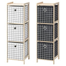 チェスト 3段 折り畳み 収納棚 引き出し おしゃれ 玄関 リビング 【納期B】【azm-lfs-380】