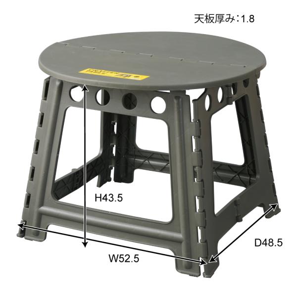 折りたたみテーブル アウトドア テーブル 折り畳み 円形 丸型 簡易 持ち運び 携帯 車 収納 キャンプ 台 おしゃれ かっこいい 大きいサイズ コンパクト 薄型 【納期B】【azm-lfs-414】
