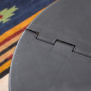 折りたたみテーブル アウトドア テーブル 折り畳み 円形 丸型 簡易 持ち運び 携帯 車 収納 キャンプ 台 おしゃれ かっこいい 大きいサイズ コンパクト 薄型 【納期B】【azm-lfs-414】