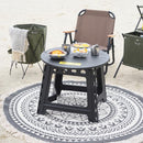 折りたたみテーブル アウトドア テーブル 折り畳み 円形 丸型 簡易 持ち運び 携帯 車 収納 キャンプ 台 おしゃれ かっこいい 大きいサイズ コンパクト 薄型 【納期B】【azm-lfs-414】