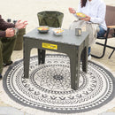 アウトドアテーブル 折りたたみ 折り畳み テーブル 簡易 持ち運び 携帯 車 収納 バーベキュー キャンプ 台 おしゃれ かっこいい 大きいサイズ コンパクト 薄型 【納期B】【azm-lfs-415】