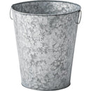 スチール缶 ゴミ箱 ごみ箱 インテリア バケツ 小物入れ 収納 ブロンズ グリーン 緑 アイボリー 白系 シルバー 銀 アンティーク調 レトロ 【納期B】【azm-lfs-426】