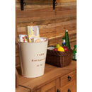 スチール缶 ゴミ箱 ごみ箱 インテリア バケツ 小物入れ 収納 ブロンズ グリーン 緑 アイボリー 白系 シルバー 銀 アンティーク調 レトロ 【納期B】【azm-lfs-426】