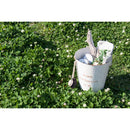 スチール缶 ゴミ箱 ごみ箱 インテリア バケツ 小物入れ 収納 ブロンズ グリーン 緑 アイボリー 白系 シルバー 銀 アンティーク調 レトロ 【納期B】【azm-lfs-426】