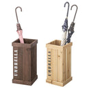 傘立て おしゃれ 木製 傘たて 天然木 玄関 エクステリア 北欧 カフェ カジュアル レトロ ナチュラル カントリー 英字 英語 アンブレラスタンド 収納ラック 【納期B】【azm-lfs-474br】