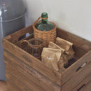 木箱 収納ボックス ウッドボックス 木製 インテリア アンティーク調 レトロ風 おしゃれ アメリカン 網底 網付き 収納 箱 box 木の箱 天然木 杉 完成品 【納期B】【azm-lfs-475】