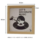 レコードフレーム 飾り インテリア パネル 装飾 壁面 枠 額縁 木製 ガラス 【納期B】【azm-lfs-590】