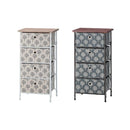 チェスト 4段 北欧 柄 デザイン おしゃれ 小型 【納期B】【azm-lfs-654】