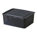 ふた付きボックス Sサイズ 蓋付きボックス 収納 かご 網目 マルチ収納 小物収納 【納期B】【azm-lfs-691】