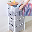 チェスト ランドリーチェスト おしゃれ 落ち着いた 大人 チェスト 簡単組立 スチール 4段 収納 4箇所 【納期B】【azm-lfs-702】