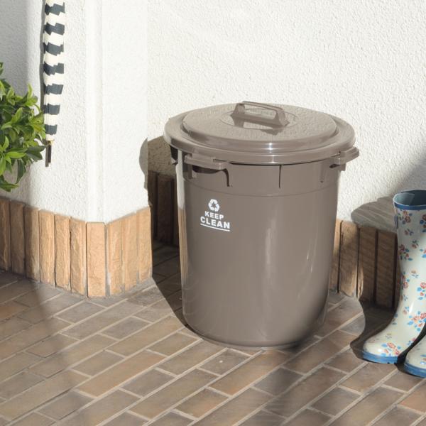 ゴミ箱 45リットル 屋外 カラス対策 庭 エントランス ごみ箱 45L ふた付き フタ 蓋つき おしゃれ シンプル インテリア 【納期B】【azm-lfs-765】