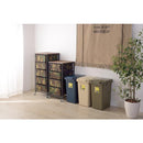 ごみ箱 45L ゴミ箱 45リットル ふた付き 蓋 フタ シンプル 大型 ベージュ グリーン 緑色 グレー ネイビー 紺色 カジュアル おしゃれ インテリア 【納期B】【azm-lfs-845】