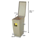 ゴミ箱 20リットル ごみ箱 20L ふた付き フタ 蓋つき おしゃれ シンプル インテリア グリーン 緑 グレー ネイビー 紺色 青 【納期B】【azm-lfs-846】