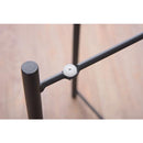 トレーテーブル サイドテーブル ミニテーブル トレー 天板 取り外し お盆 シャープ モノトーン ホワイト ブラック 白 黒 ナイトテーブル 丸テーブル ラウンド 【納期B】【azm-lfs-880】