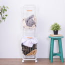 ランドリーバスケット 洗濯かご 洗濯物カゴ 洗濯物入れ 脱衣所 ランドリー キャスター 収納バスケット シンプル おしゃれ ブラック 黒 ホワイト 白 【納期B】【azm-lfs-881】