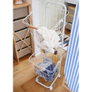 ランドリーバスケット 洗濯かご 洗濯物カゴ 洗濯物入れ 脱衣所 ランドリー キャスター 収納バスケット シンプル おしゃれ ブラック 黒 ホワイト 白 【納期B】【azm-lfs-881】