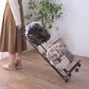 ランドリーバスケット 洗濯かご 洗濯物カゴ 洗濯物入れ 脱衣所 ランドリー キャスター 収納バスケット シンプル おしゃれ ブラック 黒 ホワイト 白 【納期B】【azm-lfs-881】