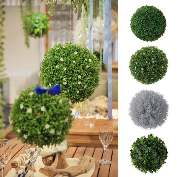 フェイクグリーン ボール型 観葉植物 おしゃれ かわいい インテリア 飾り 【納期B】【azm-lfs-903】