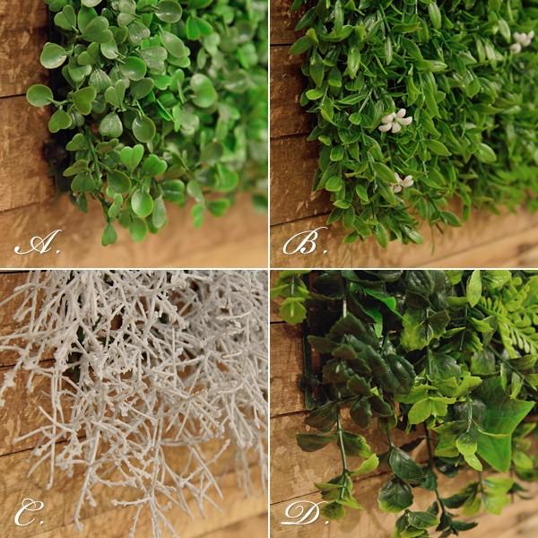 フェイクグリーン パネル型 観葉植物 壁掛け ウォールインテリア おしゃれ 飾り カフェ レストラン 雑貨店 リビング キッチン ダイニング 【納期B】【azm-lfs-904】