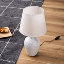 テーブルライト 北欧 おしゃれ 白 ホワイト フロアライト 照明 フロアーライト 陶器 中間スイッチ テーブルランプ ベッドサイド 置き型 ナチュラル カントリー 【納期B】【azm-lht-750】