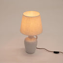 テーブルライト 北欧 おしゃれ 白 ホワイト フロアライト 照明 フロアーライト 陶器 中間スイッチ テーブルランプ ベッドサイド 置き型 ナチュラル カントリー 【納期B】【azm-lht-750】