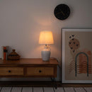 テーブルライト 北欧 おしゃれ 白 ホワイト フロアライト 照明 フロアーライト 陶器 中間スイッチ テーブルランプ ベッドサイド 置き型 ナチュラル カントリー 【納期B】【azm-lht-750】