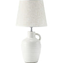 テーブルライト 北欧 おしゃれ 白 ホワイト フロアライト 照明 フロアーライト 陶器 中間スイッチ テーブルランプ ベッドサイド 置き型 ナチュラル カントリー 【納期B】【azm-lht-750】