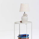 テーブルライト 北欧 おしゃれ 白 ホワイト フロアライト 照明 フロアーライト 陶器 中間スイッチ テーブルランプ ベッドサイド 置き型 ナチュラル カントリー 【納期B】【azm-lht-750】