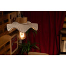 ペンダントライト 照明器具 北欧 1灯 おしゃれ LED対応 陶器 エジソン球付き 天井照明 吊り下げ 花 フラワー 白 ホワイト カフェ かわいい ガーリー インテリア 【納期B】【azm-lht-752】