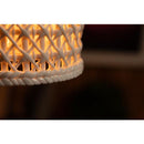 ペンダントライト 照明器具 北欧 1灯 おしゃれ LED対応 陶器 エジソン球付き 天井 吊り下げ 編み込み 韓国風 白 ホワイト カフェ かわいい ガーリー インテリア 【納期B】【azm-lht-753】