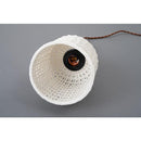 ペンダントライト 照明器具 北欧 1灯 おしゃれ LED対応 陶器 エジソン球付き 天井 吊り下げ 編み込み 韓国風 白 ホワイト カフェ かわいい ガーリー インテリア 【納期B】【azm-lht-753】