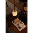 ペンダントライト 照明器具 北欧 1灯 おしゃれ LED対応 陶器 エジソン球付き 天井 吊り下げ 編み込み 韓国風 白 ホワイト カフェ かわいい ガーリー インテリア 【納期B】【azm-lht-753】