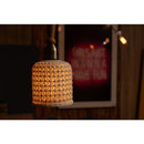 ペンダントライト 照明器具 北欧 1灯 おしゃれ LED対応 陶器 エジソン球付き 天井 吊り下げ 編み込み 韓国風 白 ホワイト カフェ かわいい ガーリー インテリア 【納期B】【azm-lht-753】