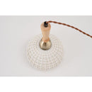 ペンダントライト 照明器具 北欧 1灯 おしゃれ LED対応 陶器 エジソン球付き 天井 吊り下げ 編み込み 韓国風 シェード 白 ホワイト カフェ かわいい インテリア 【納期B】【azm-lht-754】